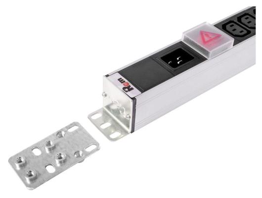 Вертикальный блок розеток Rem-16 с выкл., 14 IEC 60320 C13, 10 C19, вход C20 16A, алюм., 33-38U