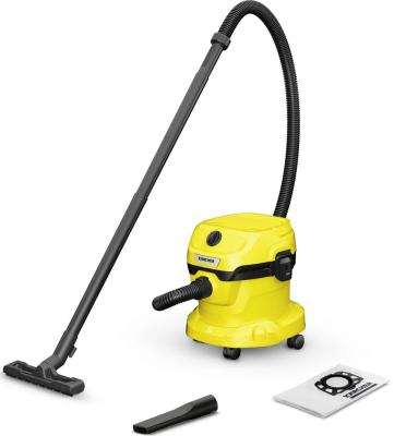 Промышленный пылесос Karcher WD 2 Plus V-12/4/18 сухая влажная уборка жёлтый