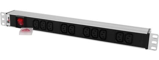 Блок распределения питания Rem R-10-12C13-V-440-1.8 гор.размещ. 12xC13 базовые 10A C14 1.8м