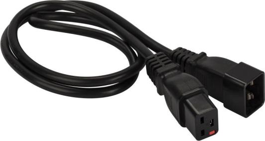 Шнур питания с блокировкой C19-C20, 3х1.5, 220В, 16А, черный, 5 метров