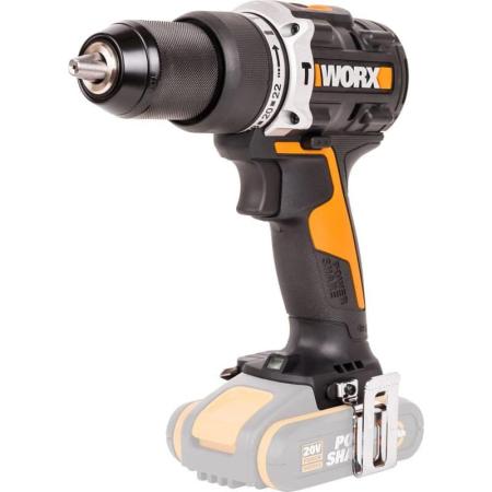Дрель-шуруповерт ударная аккумуляторная WORX WX352, 60 Нм, 20В, бесщеточная, без АКБ и ЗУ