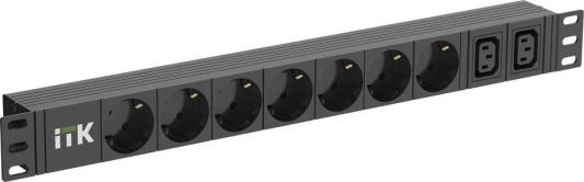 Блок распределения питания ITK PH22-7D2C131-P гор.размещ. 7xSchuko 2xC13 базовые 16A Schuko 2м