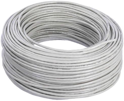 Кабель ACD-LBU5E-1HA [ACD-LBU5E-1HA] Cat5e UTP 24AWG 4Pair Solid type 0.50мм CCA(25%), PVC,100м бухта, Серый, (741951)