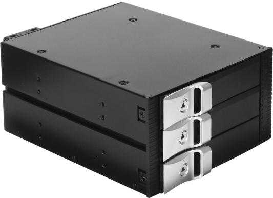 Exegate EX264639RUS Корзина для HDD Exegate HS335-01 (универсальная, на 3*3,5" SATA/SAS HDD, занимает 2*5,25" отсека)