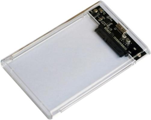 Внешний корпус для HDD/SSD AgeStar 3UB2P4C SATA III пластик прозрачный 2.5"