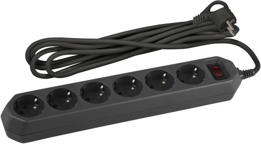 Сетевой фильтр Эра Б0037263 6 розеток 3 м