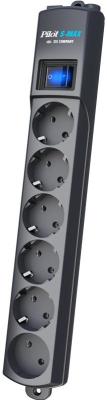 Сетевой фильтр Pilot S Max 6 розеток 10 м