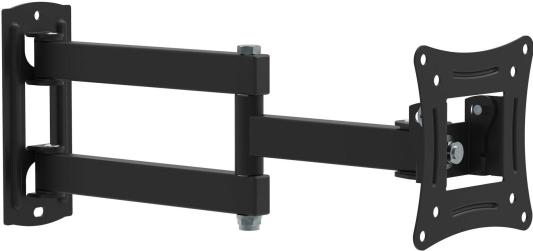 Кронштейн для телевизора Buro FL2S черный 15"-29" макс.12кг настенный поворотно-выдвижной и наклонный