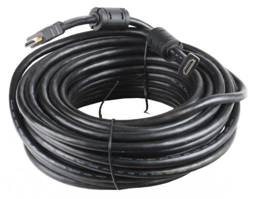 Кабель Aopen HDMI 19M/M Ver1.4 +2 фильтра +3D/Ethernet   ACG511D-15M 15m, позолоченные контакты