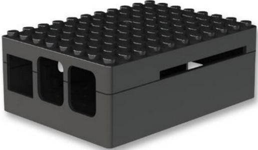 RA182   Корпус ACD Black ABS Plastic Building Block case for Raspberry Pi 3 B/B+ (CBPIBLOX-BLK) (494293)