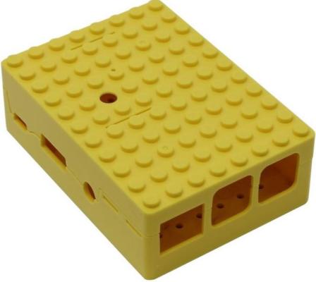 RA185   Корпус ACD Yellow ABS Plastic Building Block case for Raspberry Pi 3 B (CBPIBLOX-YEL) (494408)