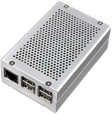 RA193   Корпус ACD Heat Dispersion Metal Aluminium Alloy Case for Raspberry Pi 3, Silver