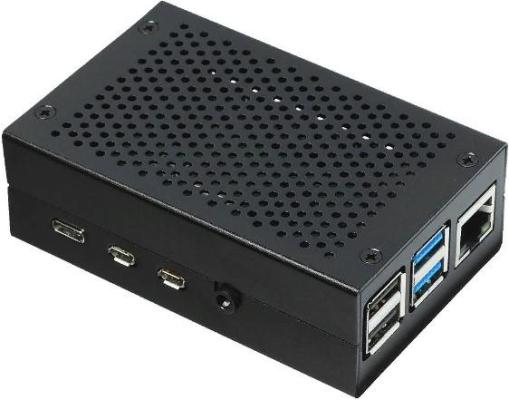RA508   Корпус ACD  Black Fine Heat Dispersion Aluminium Alloy Case for Raspberry Pi 4B