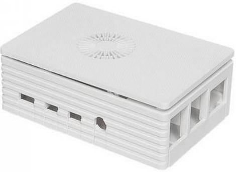 RA595   Корпус ACD  White Injection Molding Case Supporting 3007 Fans for Raspberry 4B