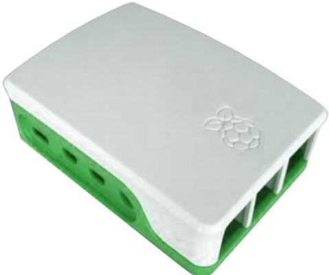 RA601   Корпус ACD  White+Green ABS Case for Raspberry 4B