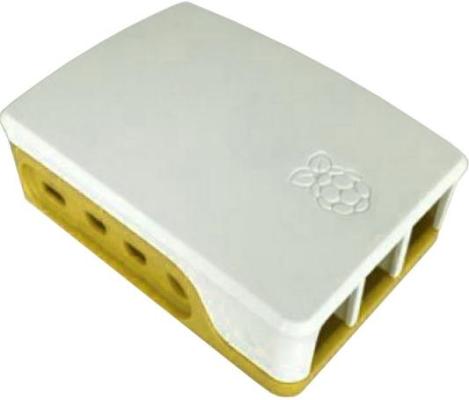 RA600   Корпус ACD  White+Yellow ABS Case for Raspberry 4B
