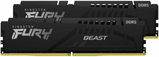 Оперативная память для компьютера Kingston FURY Beast DIMM 16Gb DDR5 5600 MHz KF556C40BBK2-16