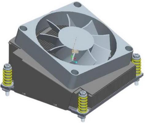 1960077101N001   Вентилятор для CPU  LGA1156, S-95 Вт, 83 х 83 х 54,95 мм-SS, 12 В, 0.26 A