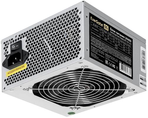 Блок питания 400W ExeGate UN400 (ATX, SC, 12cm fan, 24pin, 4pin, 3xSATA, 2xIDE, FDD, кабель 220V с защитой от выдергивания)