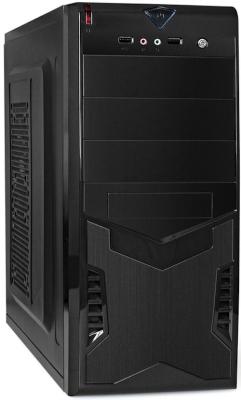 Корпус Miditower ExeGate CP-601-CP350 (ATX, БП CP350 с вент. 8см, 2*USB, аудио, черный)