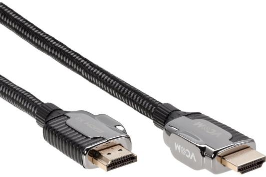 Кабель HDMI 2.1м VCOM Telecom CG864-3M круглый черный/серый