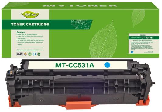 Картридж MyToner, аналог HP CF531A/205A синий 0.9k с чипом