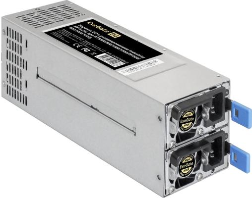Серверный БП с резервированием 2U Redundant 2x800W ExeGate Industrial-RTS800 (APFC, КПД 94% (80 PLUS Platinum), 4 cm fan, 24pin, 2x(4+4)pin, 2PCIe, 2SATA, 6IDE, Cable Management)