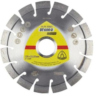 Klingspor алмаз.отрезн.кругиDT/SUPRA/DT600GU/S/125X2,4X22,23/9S/10