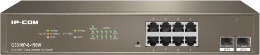 Коммутатор 8GE/2SFP POE MANAGED G3310P-8-150W IP-COM