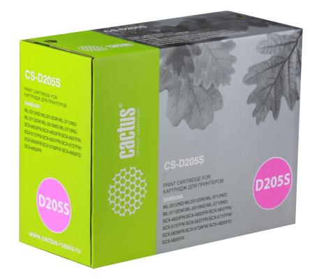 Картридж Cactus CS-D205S для Samsung ML-3310 3710 SCX-4833 5637 2000стр