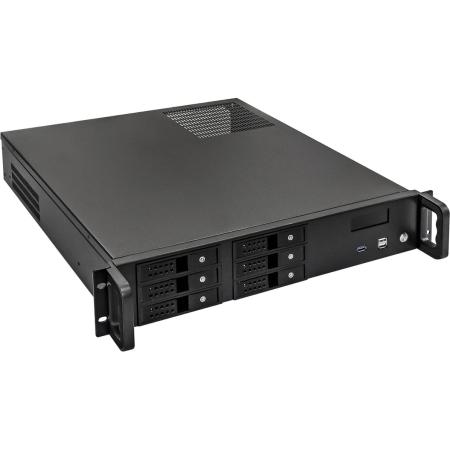 Серверный корпус ExeGate Pro 2U480-HS06 <RM 19", высота 2U, глубина 480, БП 1000ADS, 6xHotSwap, USB>