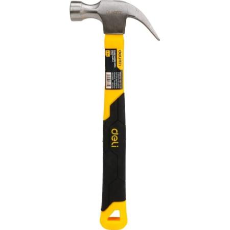 Молоток-гвоздодер Deli DL5002 500 гр Фибергласовая рукоять.