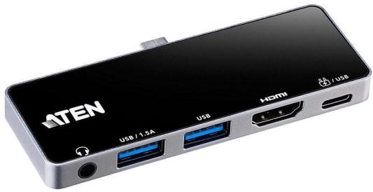 ATEN USB-C Travel Dock with Power Pass-Through