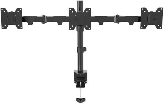 Wize [WDM3-26] Настольное крепление для трех мониторов 14"-26", VESA 75x75, 100x100, макс. нагрузка 10 кг,