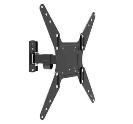 Wize [WP55] для дисплеев 17-55", VESA 75x75, 100x100, 200x200, 300х300, 400х400 мм., макс. нагрузка 25 кг, расстояние от стены 55-225 мм., наклон -5°/+15°, поворот -60°/+60°, черн.