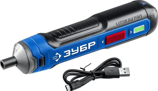 ЗУБР Профессионал  PSD-4  отвертка аккумуляторная 4 Vmax, в коробке