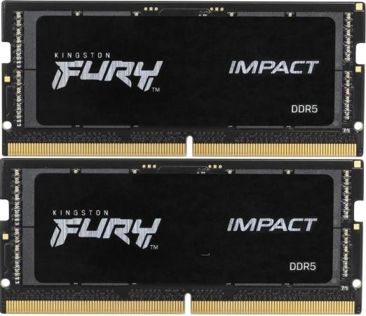 Оперативная память для ноутбука Kingston Fury Impact SO-DIMM 16Gb DDR5 4800 MHz KF548S38IBK2-16