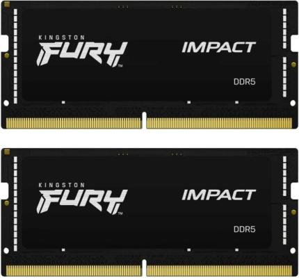 Оперативная память для ноутбука Kingston Fury Impact SO-DIMM 32Gb DDR5 4800 MHz KF548S38IBK2-32