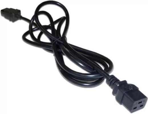 Шнур питания C19-C14, 220В, 10А, черный, 3 метра