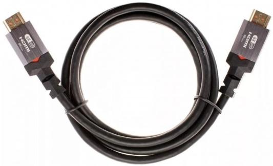 Кабель HDMI 2м TELECOM TCG365-2M круглый черный/серый