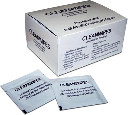 Салфетки LANMASTER безворсовые, спиртовые, 50 шт. (LAN-FT-CL/WPH)