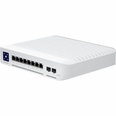 UniFi Switch Enterprise 8 PoE [USW-Enterprise-8-PoE] Ubiquiti PoE-коммутатор в стойку, 8х 2.5G RJ45, 2х 10G SFP+, раздача 120 Вт {6} (074775)
