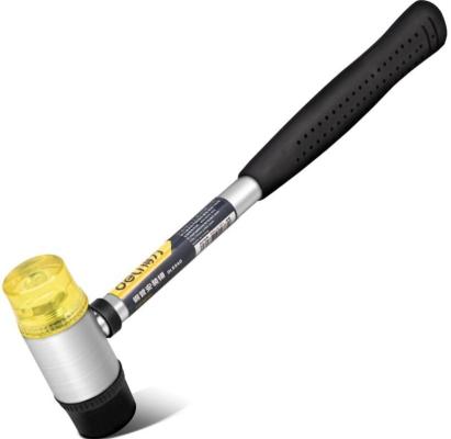 Рихтовочный молоток Deli DL5340 Длина 315 мм, боек резина+пластик (содержит железный песок, не отскакивает при ударе), рукоятка сталь с резиновым покрытием