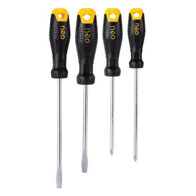 Набор отверток Deli DL620004 4шт  SL5x100 + SL6x150 + PH1x100 + PH2x150