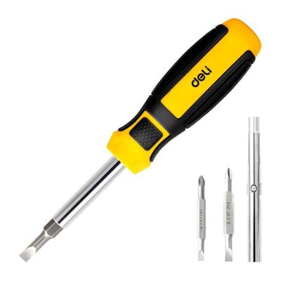 Многофункциональная отвертка 6-в-1 Deli DL260206 В комплекте биты SL5, SL6, PH1, PH2