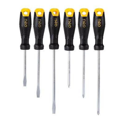 Набор отверток Deli DL620006 6шт SL5x75 + SL5x100 + SL6x150 + PH1x75 + PH1x100 + PH2x150