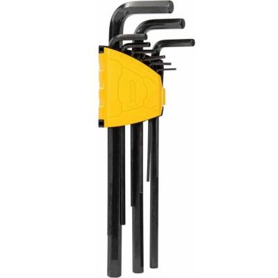 Набор шестигранных ключей сверхдлинных Deli DL231309H 9 шт Материал CR-V. Спецификация: 1,5,2,2,5,3,4,5,6,8,10мм, пластиковый держатель