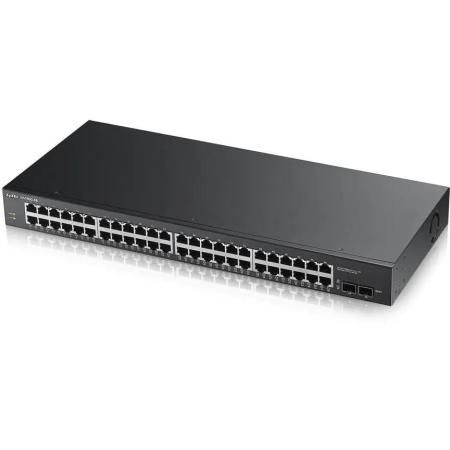 Zyxel GS1900-48 Smart L2 switch rack 19", 48xGE, 2xSFP, factory reset button