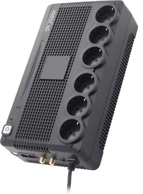 ИБП ИМПУЛЬС ПИОНЕР 650, 650Ва/360Вт, LED, USB, RJ11/RJ45, SCHUKOх6