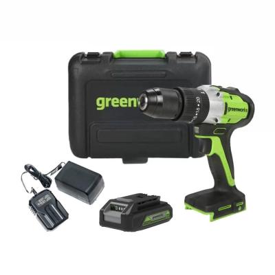 Дрель-шуруповёрт GreenWorks GD24DD60K2